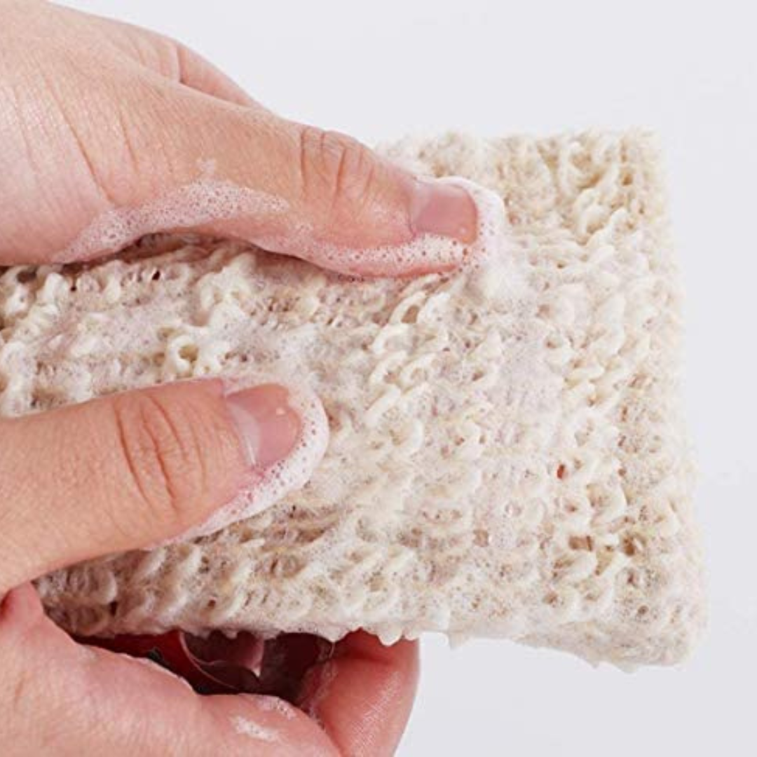 Exfoliating soap bag